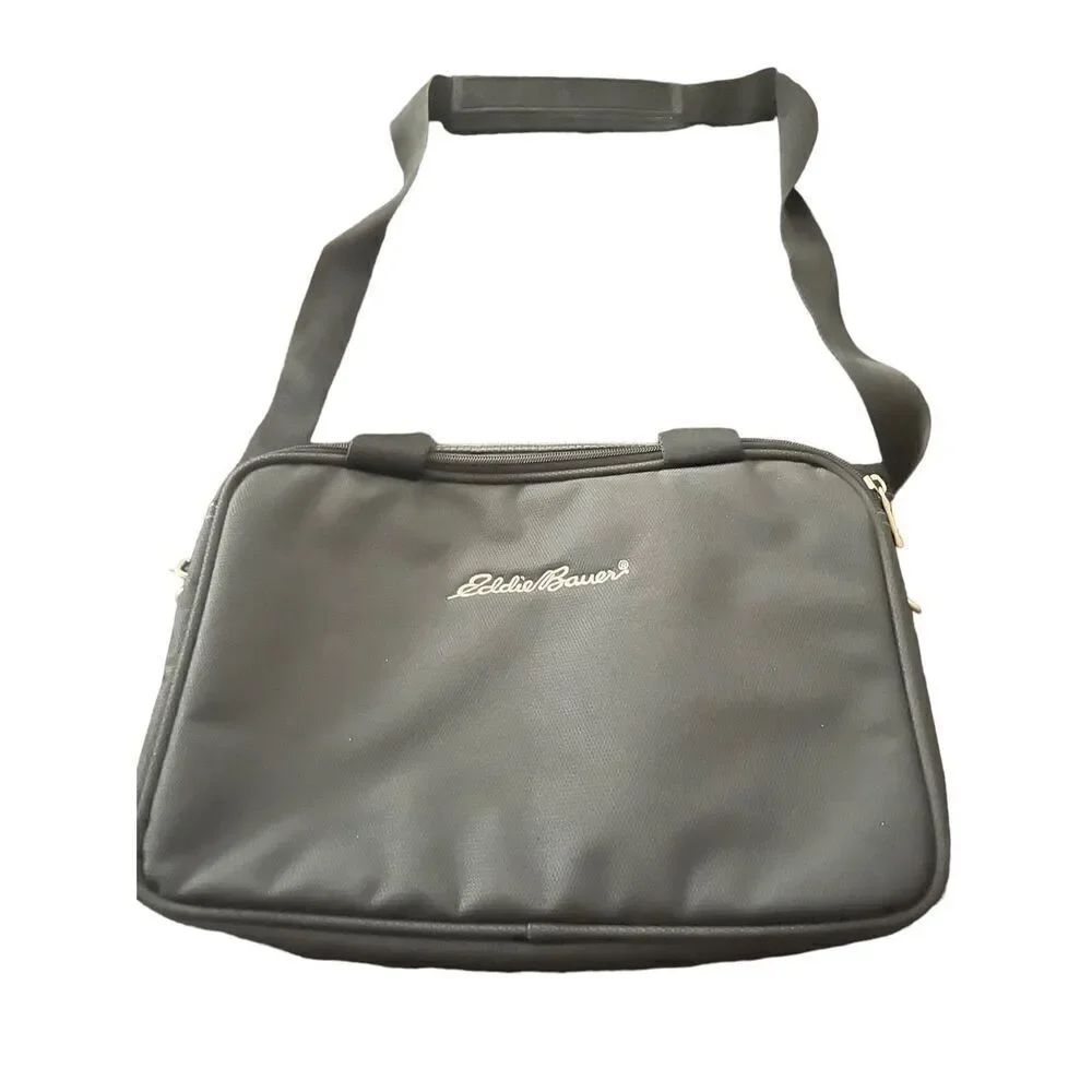 Eddie Bauer Gray Portable Spacious Shoulder Strap Zipper Closure Camera Case